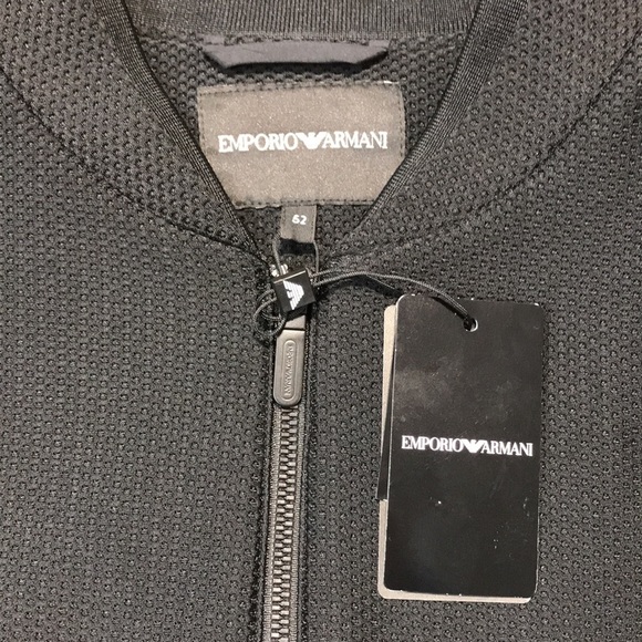 Men's Emporio Armani Trim Fit Stretch Bomber Jacket- NWT - Picture 4 of 5